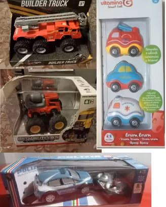 Set 4 Giocattoli vari per bambini 3/4 anni