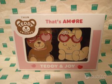 set 2 portachiavi teddy coniglietta thun amore 💘 