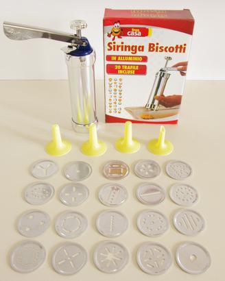 Siringa per biscotti 20 trafile 4 beccucci