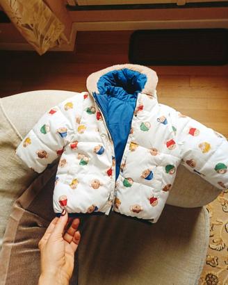 Chicco Nuovo Piumino DOUBLE FACE blu/orsetti