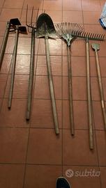 Attrezzi da giardino n. 7 pezzi