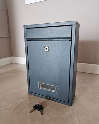 Cassetta postale moderna grigio antracite - con ch