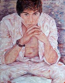 dipinto olio su tela,cm 60 x 50