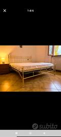 Letto Matrimoniale in Ottone Lucido rete inclusa