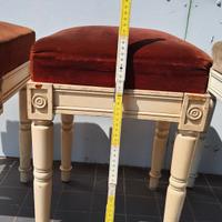 3 sgabelli Luigi XVI. Teatro Giacosa Ivrea.Olivet