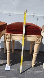 3 sgabelli Luigi XVI. Teatro Giacosa Ivrea.Olivet