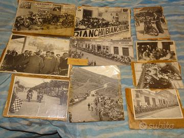 LOTTO DI 10 FOTO DIMOTO D'EPOCA ORIGINALI