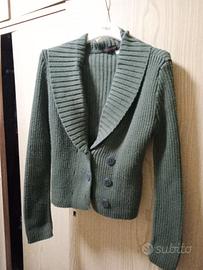 Cardigan scollo a scialle
