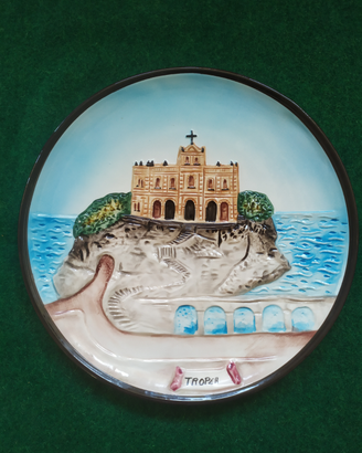 Tropea-souvenir in ceramica-piatto ArtisticVintage