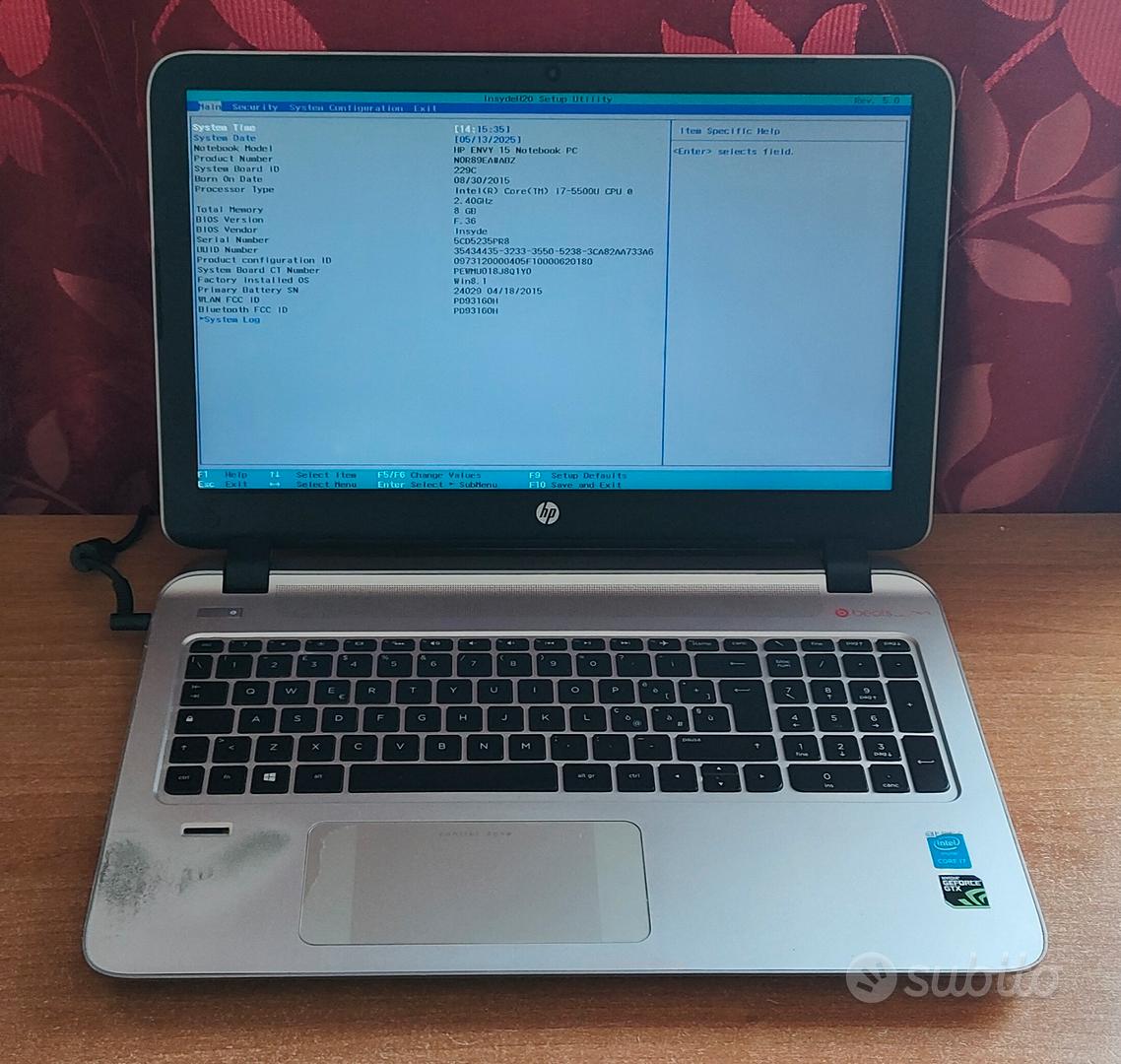 Notebook HP Envy 15 Intel Core i7 Ram 8Gb Con GTX - Informatica In ...
