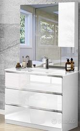 Specchiera con anta e luce led