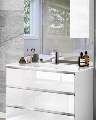 Specchiera con anta e luce led