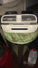 autoradio originale + bocchette per fiat 500