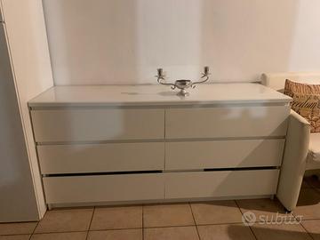 Cassettiera MALM ikea bianco