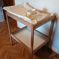 Fasciatoio ikea con accessori 