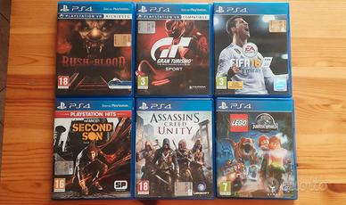 Lotto 6 Giochi PS4 in blocco - Perfetti