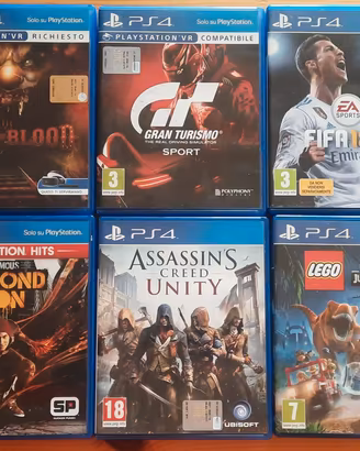 Lotto 6 Giochi PS4 in blocco - Perfetti