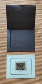 Wanda Manzoni Cromolitografia "Fiori in veranda"