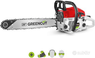 GREENCUT GS620X, motosega 62cc, 20'', antivibrazio