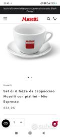 set 6 pezzi tazze cappuccino musetti nuove 