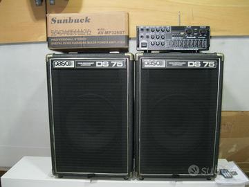 Casse vintage Paso PS 75+ ampl.Karaoke
