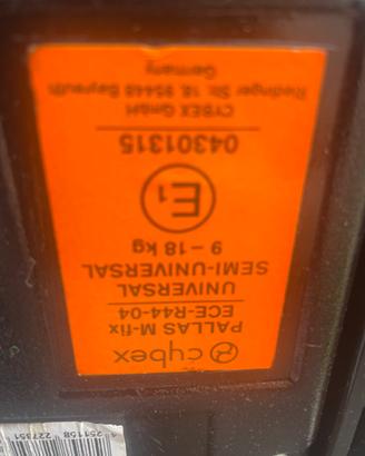 Seggiolino auto gruppo2 Cibex Pallax Isofix