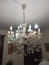 Lampadario gocce cristallo