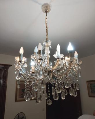 Lampadario gocce cristallo