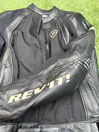 Giacca moto donna REV’IT pelle/tessuto 40