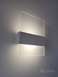 3 applique in vetro satinato