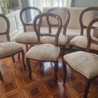 set di 6 sedie
