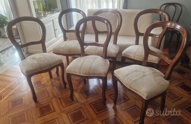 set di 6 sedie