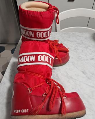moon boot originali n'31-34 rossi