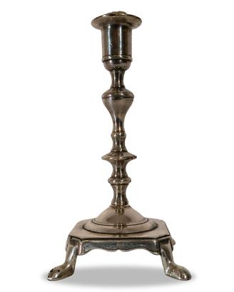 Candeliere vintage argentato 18 cm