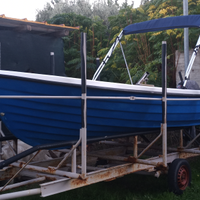 Barca zirca/zirka 4,50 m + motore Yamaha 15 cavall