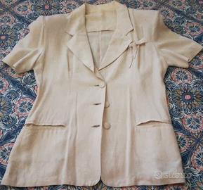 Giacca estiva lino beige