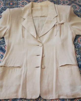 Giacca estiva lino beige