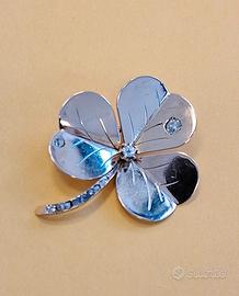 Antica spilla a trifoglio originale anni '50