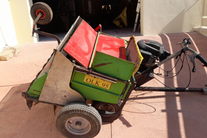 Raccoglitrice scopatrice olive nocciole+ganciotrai