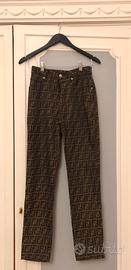 Fendi pantaloni vintage zucca monogram