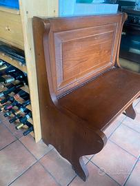 Panca  in legno con seduta apribile