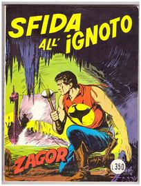 Zagor scritta rossa 63 - sfida all'ignoto lire 350