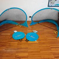 coppia di porte da calcio portatili