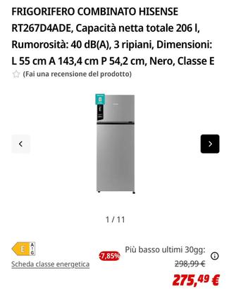 Frigorifero hisense