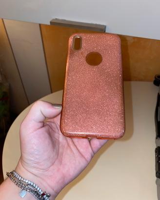 1CoverRosaTrasparenteConBrillantiniPerIphoneXSUsat