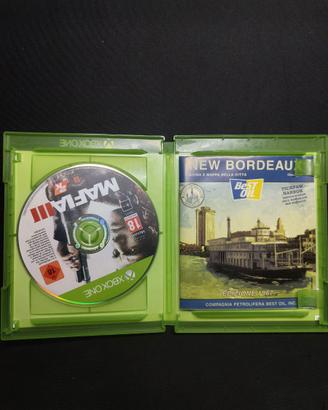 Mafia 3 III Xbox One Completo Mappa Guida Disco Pe