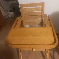 Seggiolone legno foppapedretti