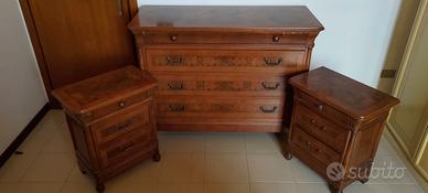 Cassettiera e 2 comodini