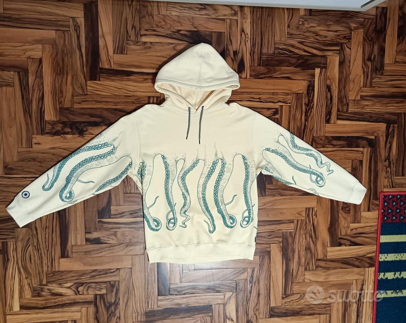 Felpa octopus gialla clearance