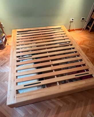 Struttura letto + materasso + topper